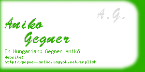 aniko gegner business card